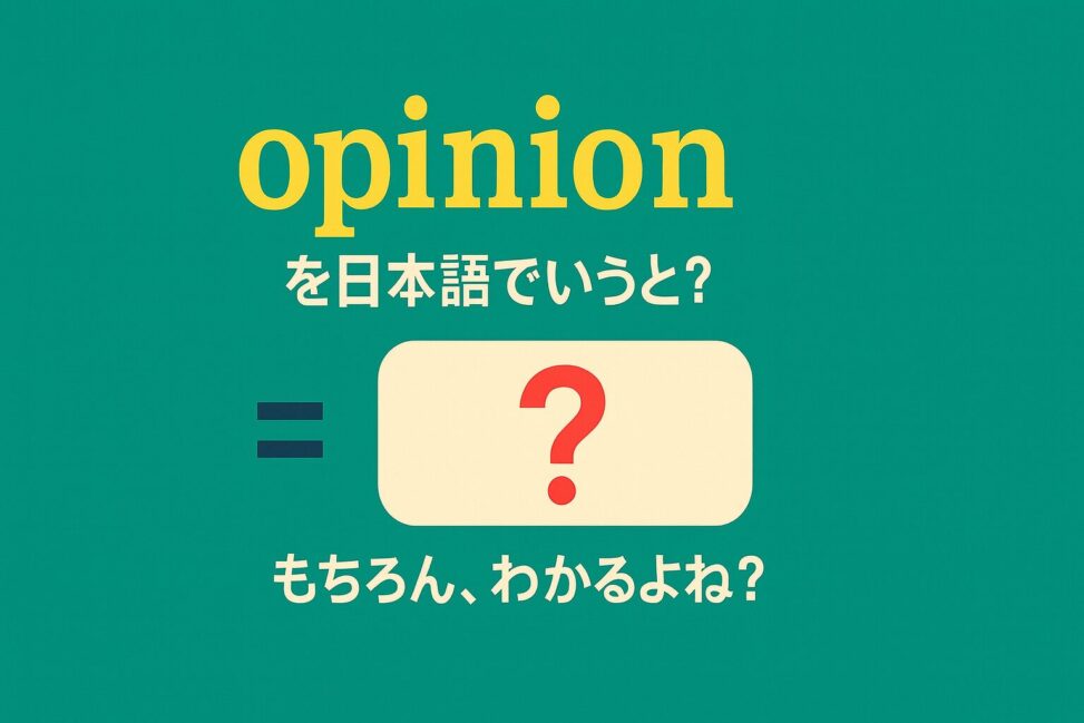 opinion